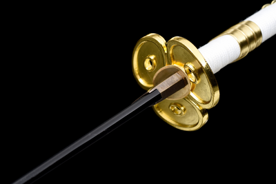 Ame no Habakiri Katana – 1060 Steel, White Lacquered Saya – view 10