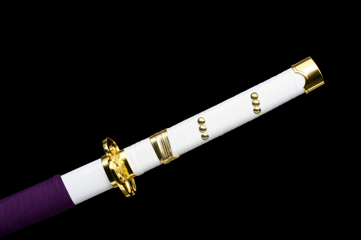 Ame no Habakiri Katana – 1060 Steel, White Lacquered Saya – view 11
