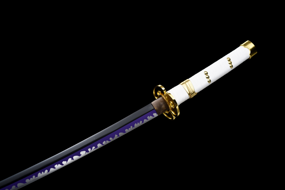 Ame no Habakiri Katana – 1060 Steel, White Lacquered Saya – view 13