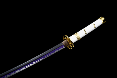 Ame no Habakiri Katana – 1060 Steel, White Lacquered Saya – view 13