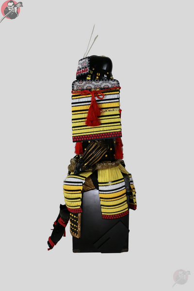 Kogane no Ō Samurai Armour – Black Yoroi with Display Stand – view 5