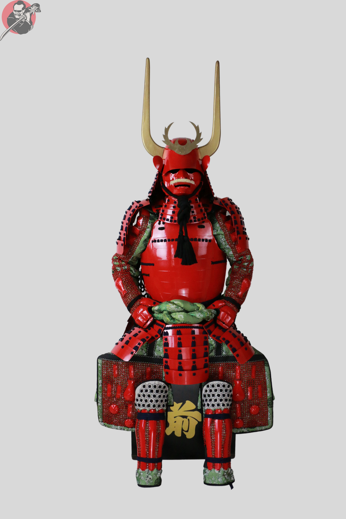 Ii Gashira Tosei Samurai Armour – Red Yoroi, Ii Clan – view 1