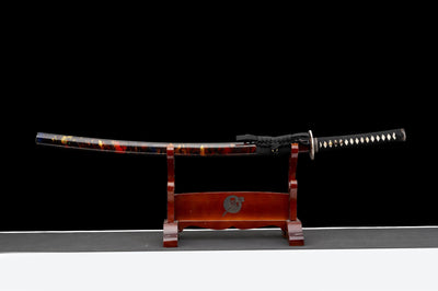Guren 紅蓮 Katana – San-Mai "Red Roast" Blade – view 2