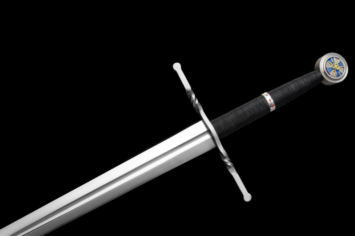 Sapphire Cross Longsword – 60Si2CrA Spring Steel, 126 cm – view 11