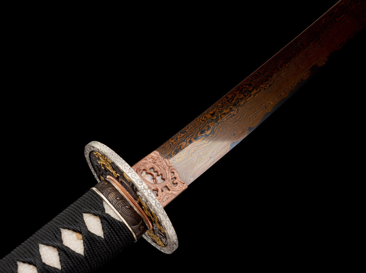 Guren 紅蓮 Katana – San-Mai "Red Roast" Blade – view 9