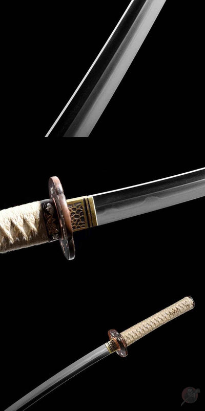 Ha 葉 Katana – Kobuse Forged, T10 Damascus Steel – view 6