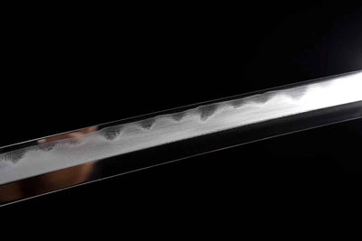 Dentō 伝統 Katana — Damascus and T10 Composite Steel – view 8