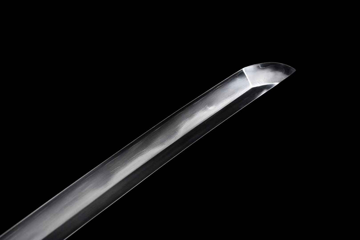 Dentō 伝統 Katana — Damascus and T10 Composite Steel – view 9