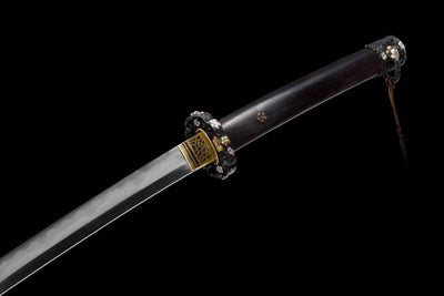 Katana Shujin 主人 – T10 Core with Damascus Hamon Steel – view 7