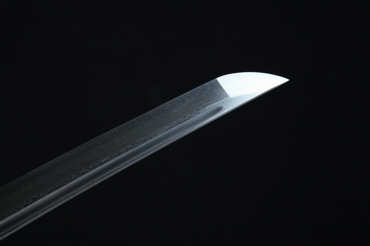 Katana Doragon ドラゴン – Damascus Steel, Dragon Tsuba – view 12