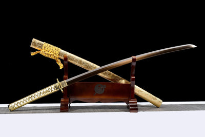 Gouka 豪華 Katana – Gold Manganese Steel Blade – view 4