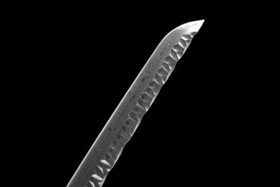 Hana Katana 花 – Dimpled Damascus Steel Blade, Floral Saya – view 7