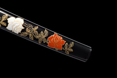 Katana Hanamai 花舞 – T10 and Damascus (Kobuse) Steel – view 14