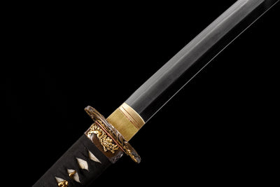 Katana Hanamai 花舞 – T10 and Damascus (Kobuse) Steel – view 10
