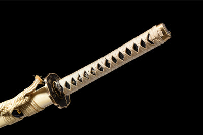 Kamon 家紋 Katana – Flexible Steel, Two Bo-hi, Dragon Saya – view 18