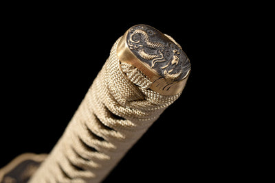 Kamon 家紋 Katana – Flexible Steel, Two Bo-hi, Dragon Saya – view 19