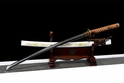 Keishou 景勝 Katana – T10 Steel, Ebony Saya, Mirror Polish – view 4