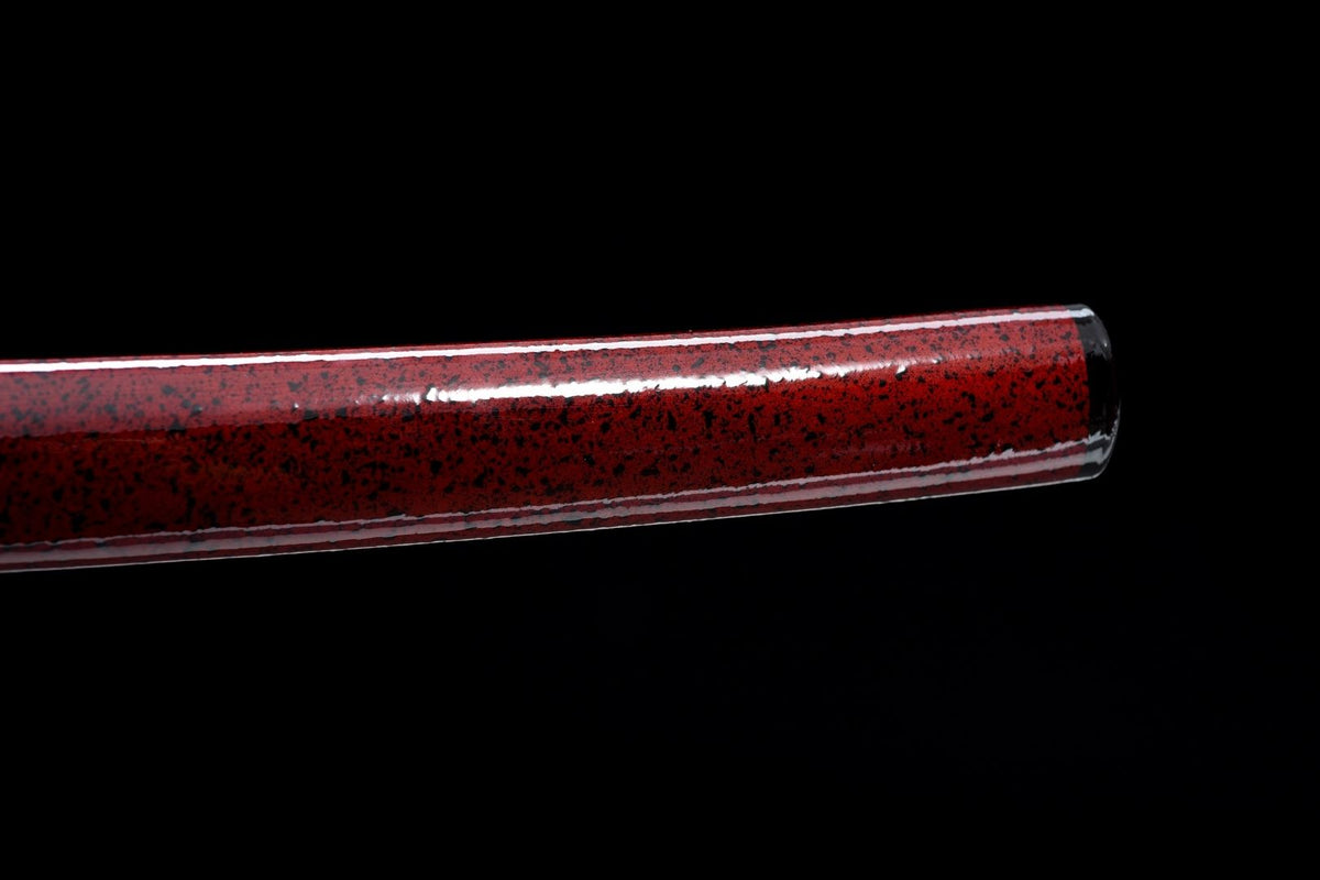 Ketsueki 血液 Katana — Red Saya, T10 Steel – view 18
