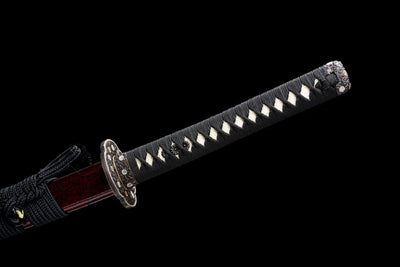 Ketsueki 血液 Katana — Red Saya, T10 Steel – view 19