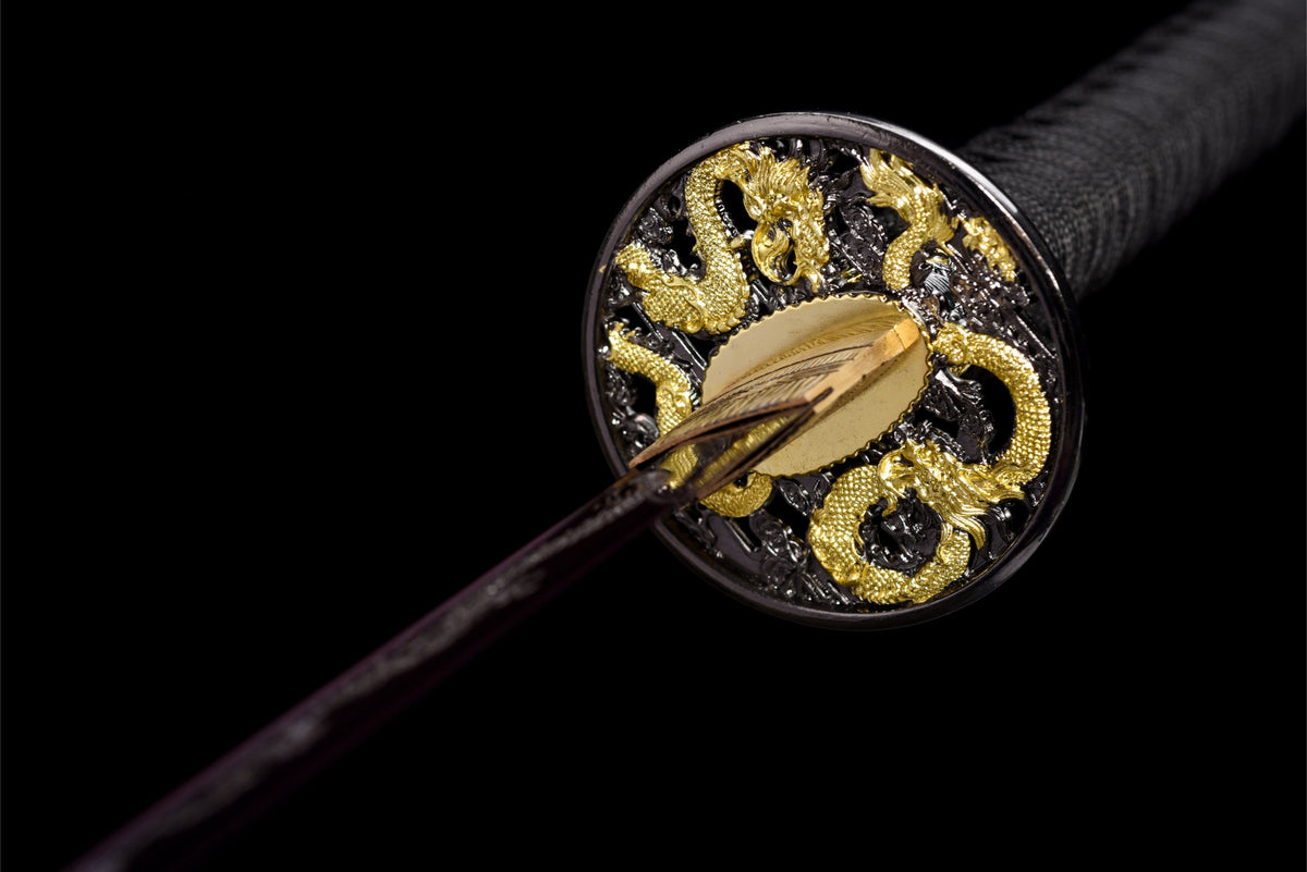 Murasaki Ryuu 紫竜 Katana – Purple 1060 Steel, Dragon – view 15