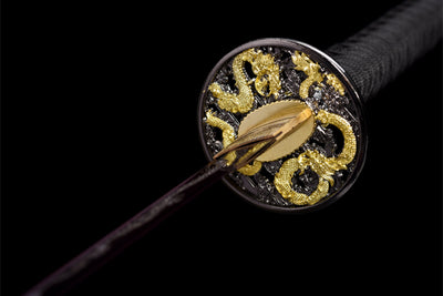 Murasaki Ryuu 紫竜 Katana – Purple 1060 Steel, Dragon – view 15