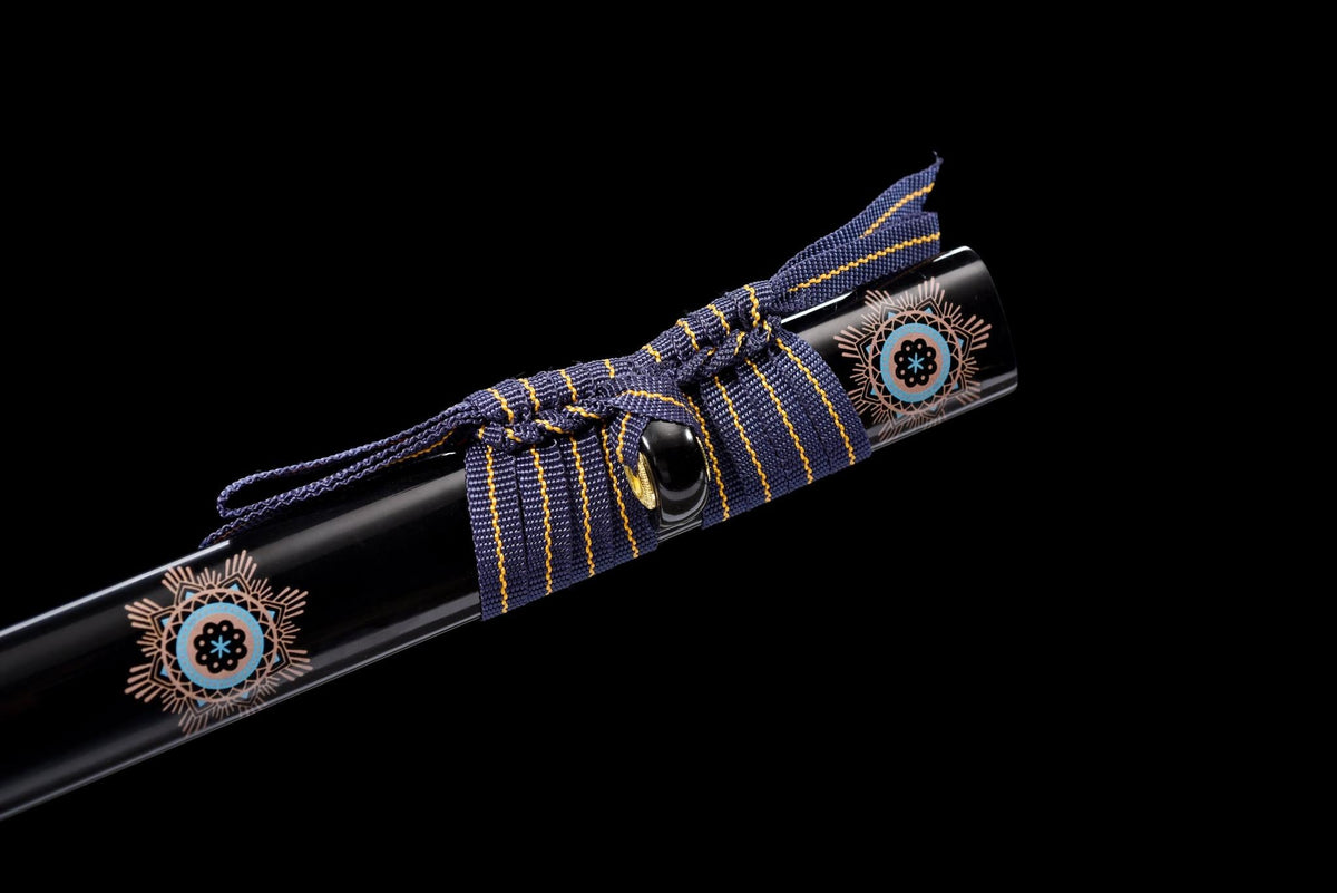 Murasaki 紫 Katana – Straight Purple-Sheen Blade – view 12