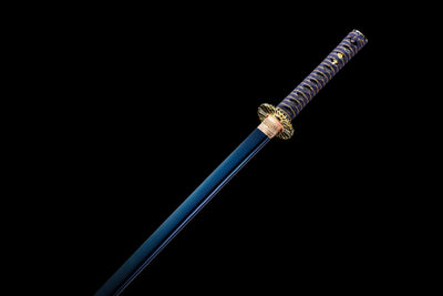 Murasaki 紫 Katana – Straight Purple-Sheen Blade – view 14