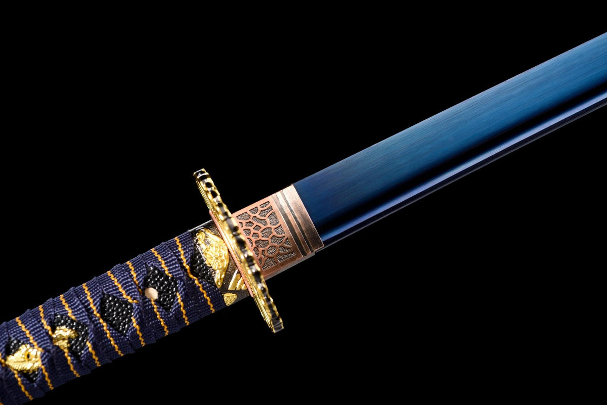 Murasaki 紫 Katana – Straight Purple-Sheen Blade – view 9
