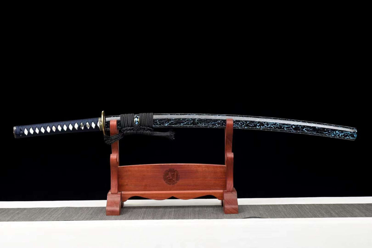 Origami 折り紙 Katana, T10 Steel with Hamon – view 3