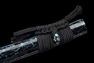 Origami 折り紙 Katana, T10 Steel with Hamon – view 8