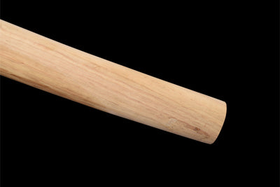 Shirasaya 白鞘 Katana — Damascus Steel, Natural Wood – view 11