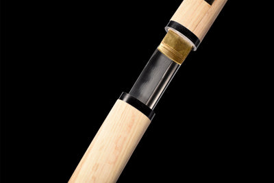 Shirasaya 白鞘 Katana — Damascus Steel, Natural Wood – view 12