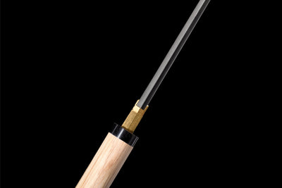 Shirasaya 白鞘 Katana — Damascus Steel, Natural Wood – view 8