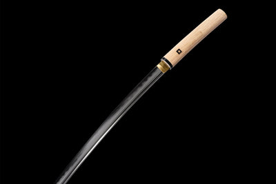 Shirasaya 白鞘 Katana — Damascus Steel, Natural Wood – view 9