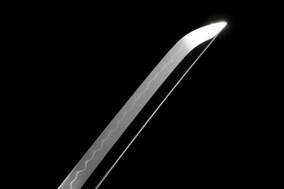 Shishi 獅子 Katana — T10 Steel, Mirror Polish, Black Saya – view 12