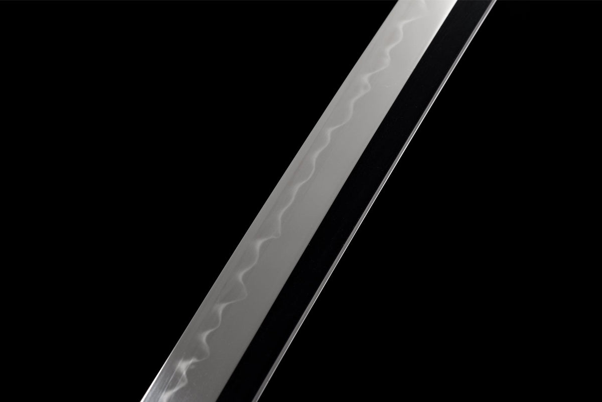 Shishi 獅子 Katana — T10 Steel, Mirror Polish, Black Saya – view 13