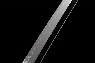 Shishi 獅子 Katana — T10 Steel, Mirror Polish, Black Saya – view 13