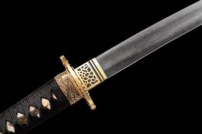 Katana Tatsu 竜 – Damascus Steel, Hand-painted Dragon Saya – view 9