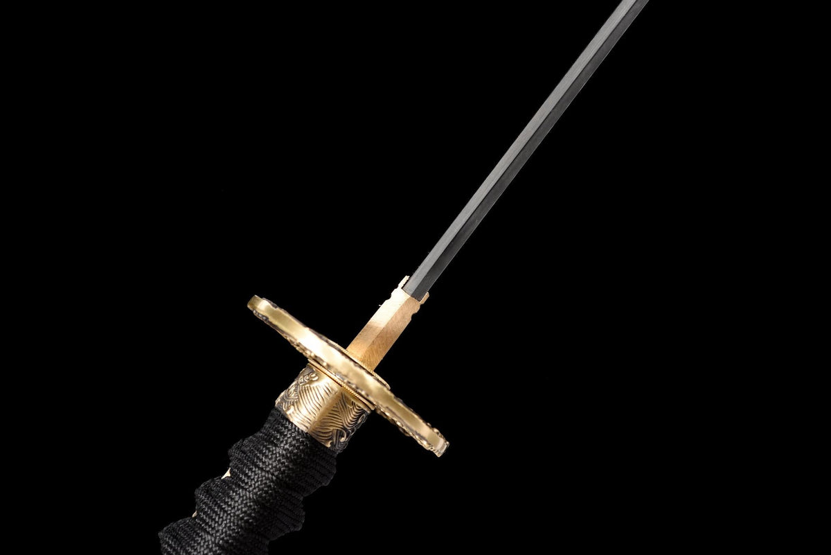 Katana Tatsu 竜 – Damascus Steel, Hand-painted Dragon Saya – view 10