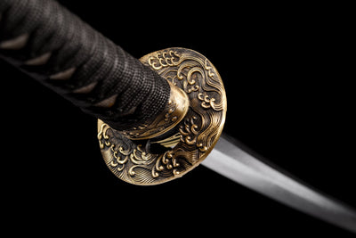 Katana Tatsu 竜 – Damascus Steel, Hand-painted Dragon Saya – view 11