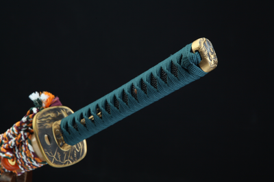 Katana Watatsumi 海神 – T10 Steel, Dragon Lacquered Saya – view 12
