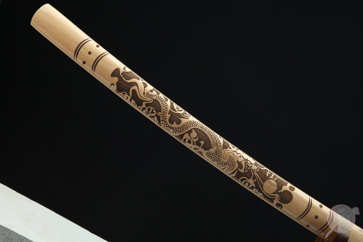 Katana Watatsumi 海神 – T10 Steel, Dragon Lacquered Saya – view 17