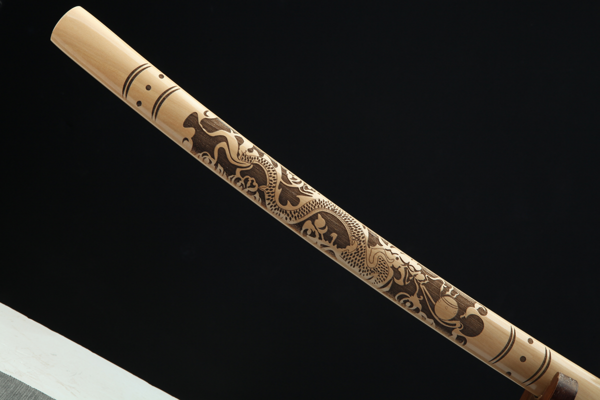 Katana Watatsumi 海神 – T10 Steel, Dragon Lacquered Saya – view 14
