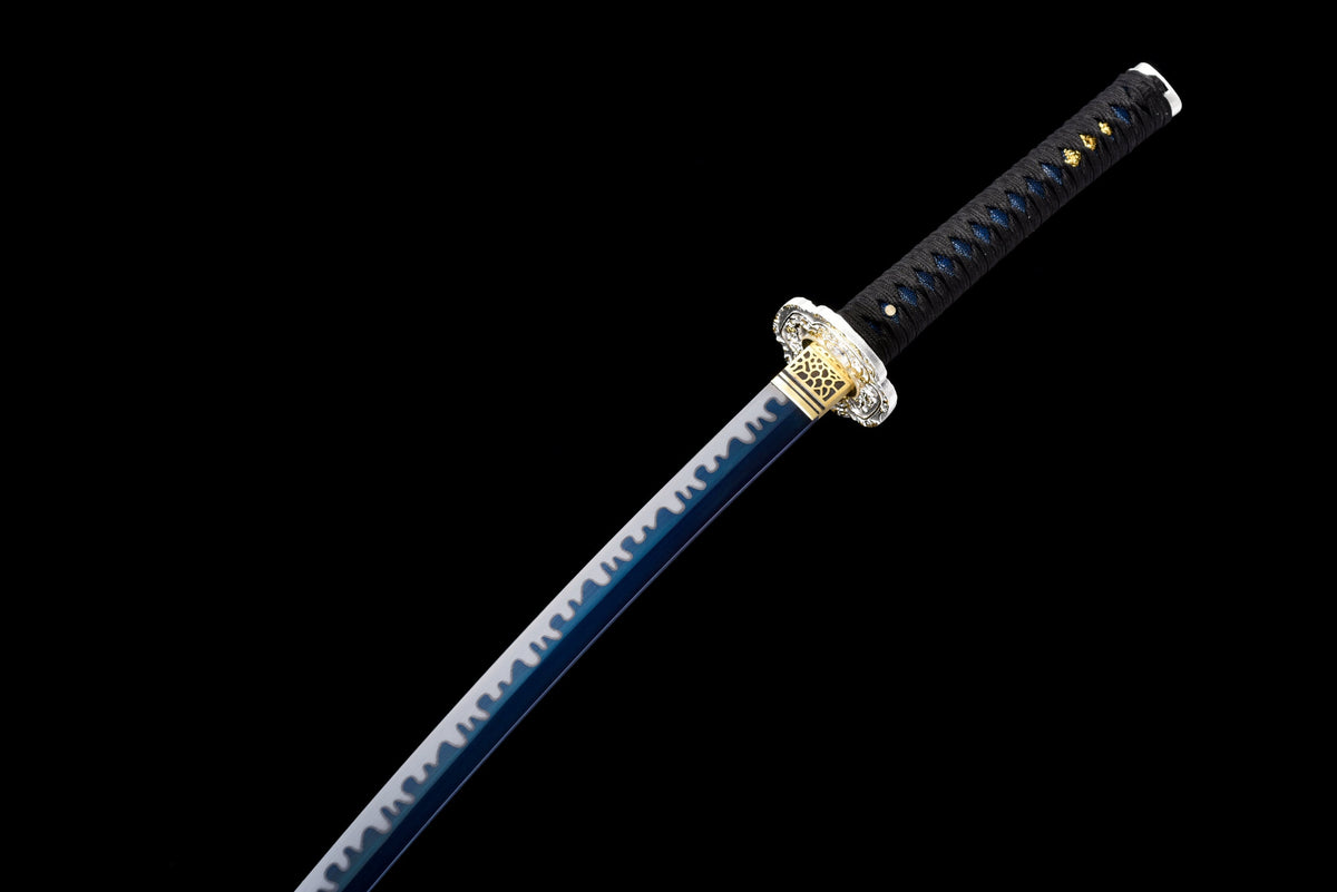 Katana Yoru 夜 – Blue Manganese Steel Blade – view 14