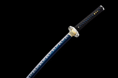 Katana Yoru 夜 – Blue Manganese Steel Blade – view 14