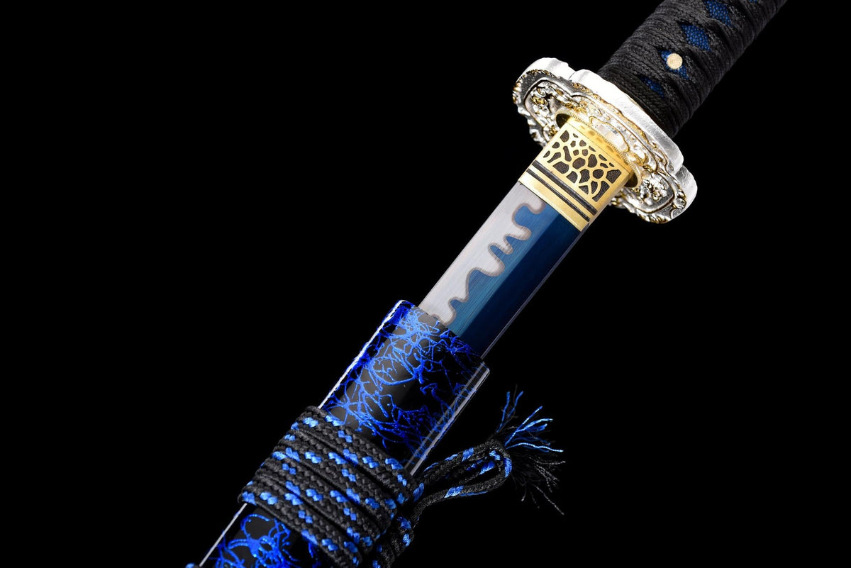 Katana Yoru 夜 – Blue Manganese Steel Blade – view 16