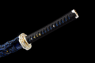 Katana Yoru 夜 – Blue Manganese Steel Blade – view 17