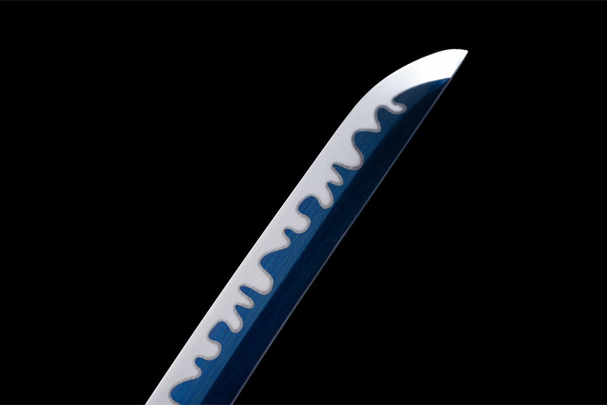 Katana Yoru 夜 – Blue Manganese Steel Blade – view 7