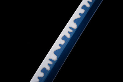 Katana Yoru 夜 – Blue Manganese Steel Blade – view 8