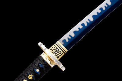 Katana Yoru 夜 – Blue Manganese Steel Blade – view 9